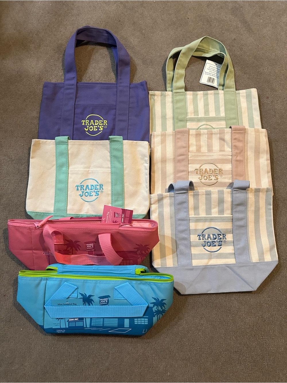 Trader Joe’s mini tote and insulated bags